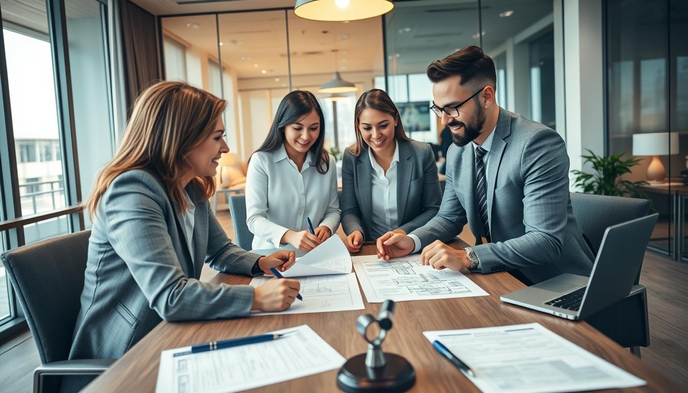 Business agreement signing